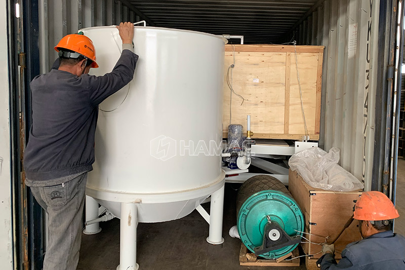 Se envió una planta dosificadora de concreto en seco de 35 m3/H a Sudán