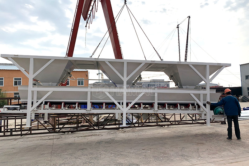 Se envió una planta dosificadora de concreto en seco de 35 m3/H a Sudán